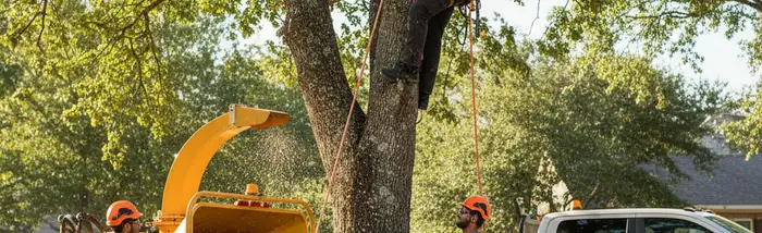 Professional tree service team in Shawnee, OK providing expert tree removal and trimming