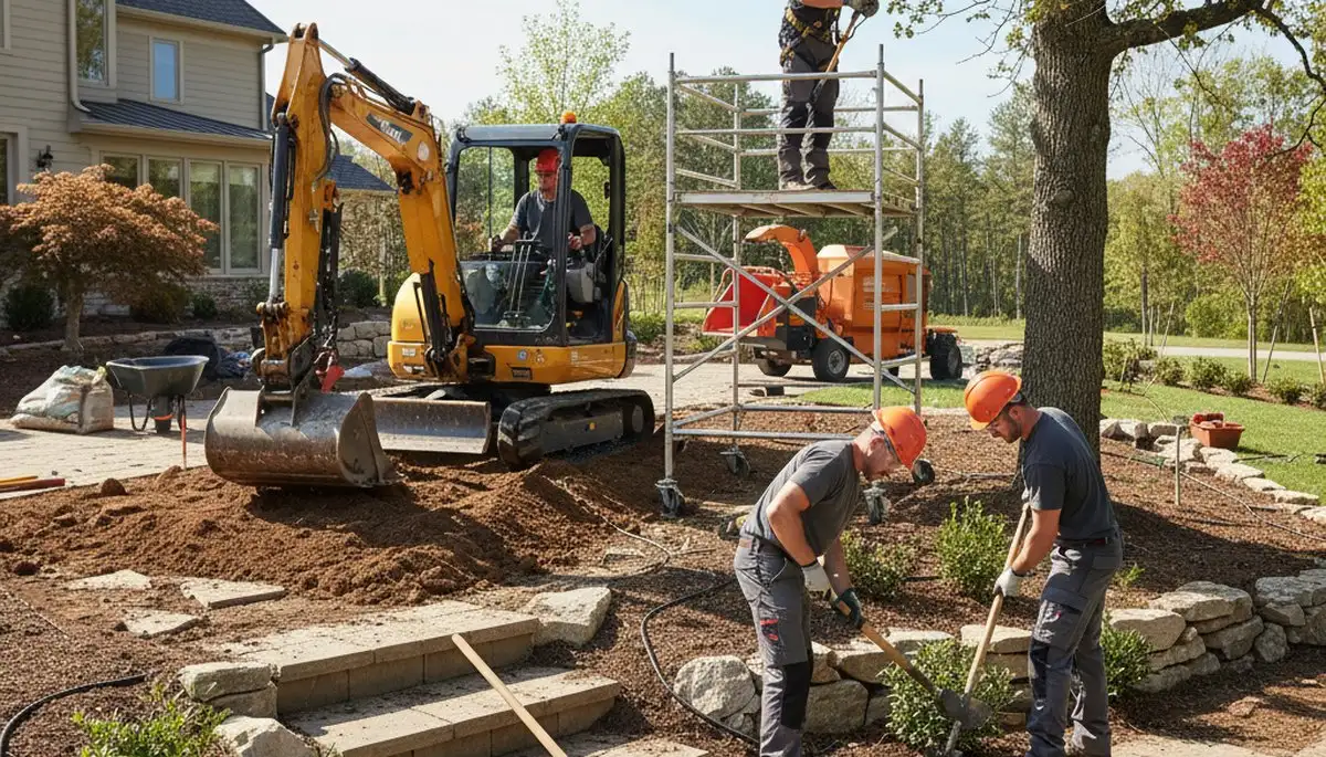 Shawnee, OK tree service team providing landscaping and tree care for local properties
