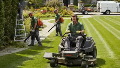 Arbor Tree Care crew providing tree service in Shawnee, OK for local lawn and tree maintenance