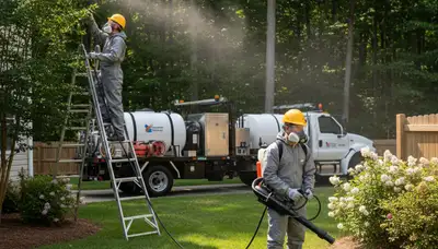 Tree service crew providing tick control in Shawnee, OK for residential yards and outdoor spaces