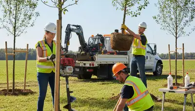 Tree planting service in Shawnee, OK for healthy, well-spaced landscape trees
