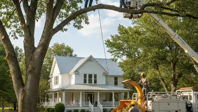 Tree service crew in Shawnee, OK providing professional tree trimming and removal services