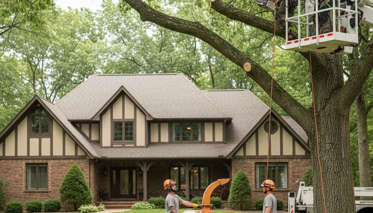 Tree service crew in Shawnee, OK providing professional tree trimming and removal services