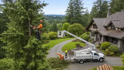 Tree service crew in Shawnee, OK providing professional tree trimming and removal services