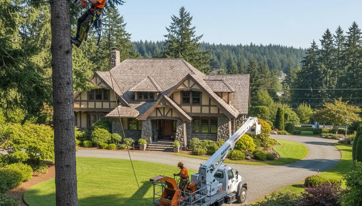 Tree service crew in Shawnee, OK providing professional arbor care and tree removal services