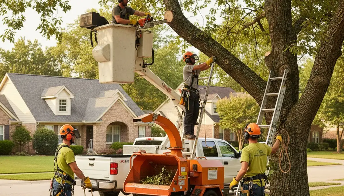 Arbor Tree Care trimming trees in Shawnee, OK for safer, healthier property growth